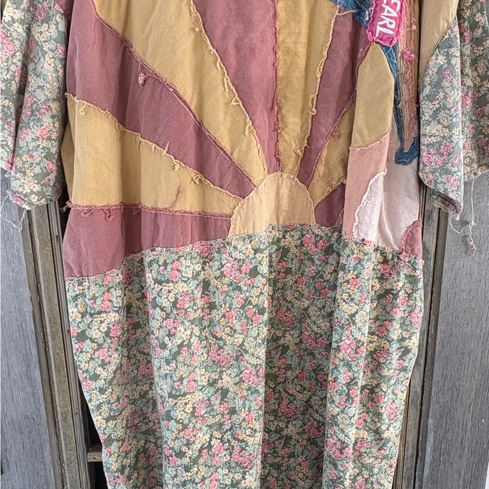 Colorful Patchwork Dress magnolia pearl - Picture 3 of 3